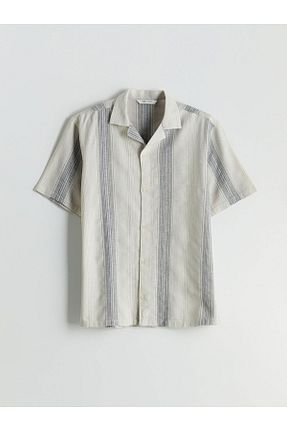 پیراهن طوسی مردانه رگولار LC Waikiki - کد 923774389