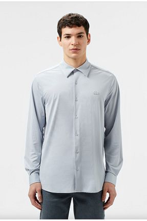 پیراهن طوسی مردانه اسلیم فیت Lacoste - کد 923757060