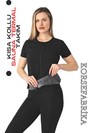 ست بالاتنه و پائین تنه مشکی زنانه بافتنی korsefabrika trend mood store - کد 808910023