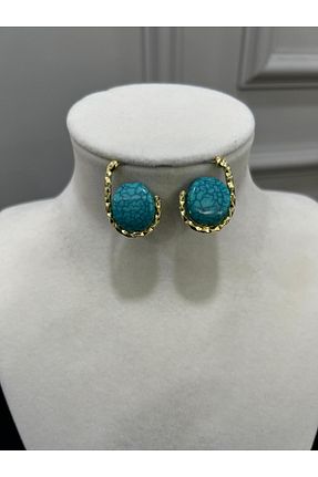 گوشواره استیل (فولاد) آبی زنانه سنگ طبیعی Store - کد 921596931