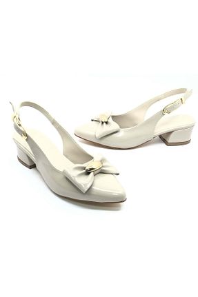 کفش پاشنه بلند کلاسیک بژ زنانه چرم مصنوعی Kids Club Shoes - کد 922637396