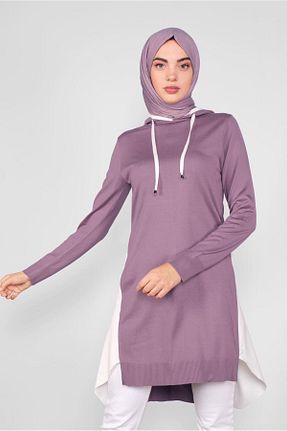 تونیک حجاب بنفش زنانه مخلوط ویسکون Alvina - کد 823171518