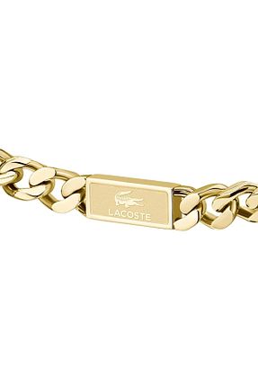 دستبند استیل (فولاد) طلائی مردانه استیل (فولاد) Lacoste - کد 903690038