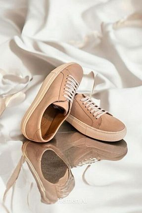 کفش اسنیکر صورتی زنانه چرم اصل TUFAN SHOES - کد 923786074