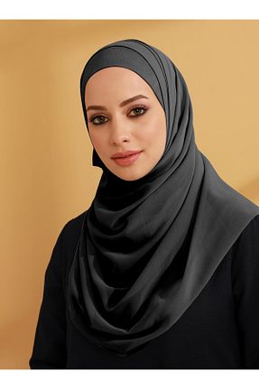 شال طوسی زنانه پلی استر Tuva - کد 449582501