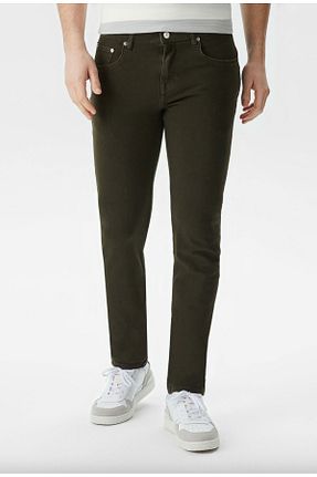 شلوار جین خاکی مردانه پاچه تنگ Lacoste - کد 923797357