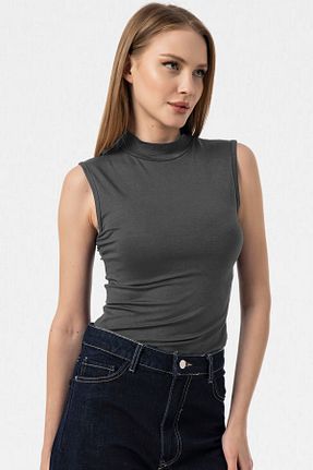 بلوز طوسی زنانه ساده VODENS - کد 832841321