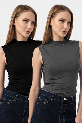 بادی مشکی زنانه یقه ایستاده VODENS - کد 897037257