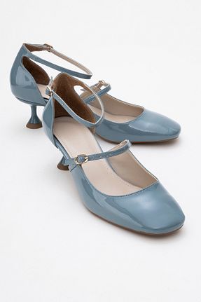کفش پاشنه بلند کلاسیک آبی زنانه چرم مصنوعی luvishoes - کد 923826435