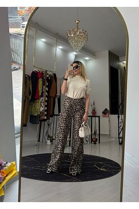 شلوار مشکی زنانه کتان Butik - کد 880173088