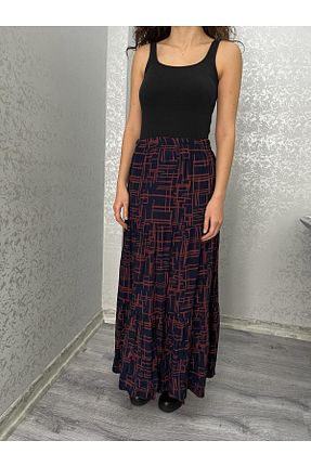 دامن سرمه ای زنانه ویسکون 520CK - کد 807443977