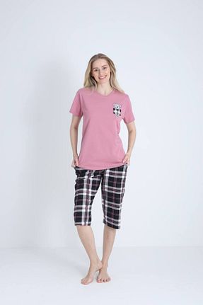 ست لباس راحتی صورتی زنانه %100 پنبه shopshop - کد 923851478