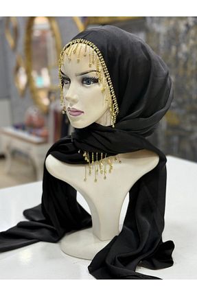 دستمال گردن مشکی زنانه ابریشم zagreus - کد 923853755
