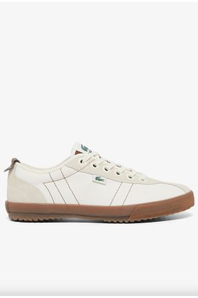 کفش اسنیکر نباتی مردانه بند دار Lacoste - کد 923876116