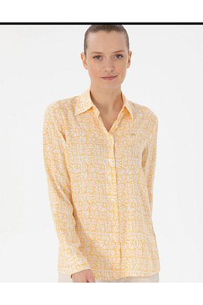 پیراهن نارنجی زنانه رگولار U.S. Polo Assn. - کد 923887910