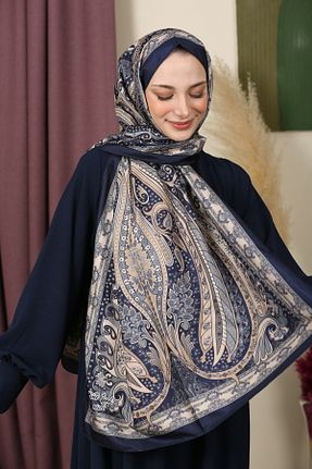 شال سرمه ای زنانه پنبه ای aldyoo - کد 923901697