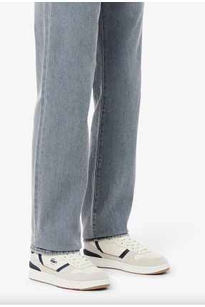 کفش اسنیکر بژ مردانه بند دار Lacoste - کد 923901826