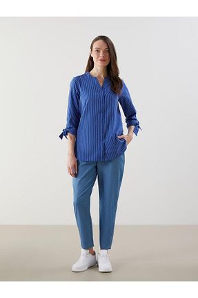 پیراهن سرمه ای زنانه رگولار LC Waikiki - کد 924511848