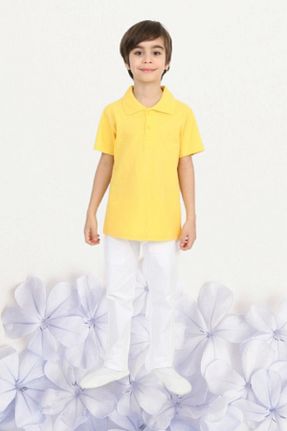 ست بالاتنه و پائین تنه زرد بچه گانه بافتنی Nacar - کد 929963034