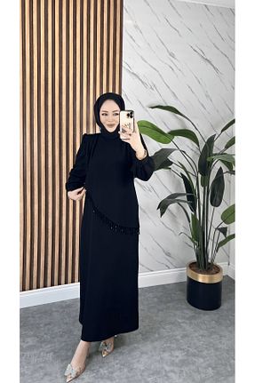 لباس حجاب مشکی زنانه رگولار Tesettür LARİM - کد 923947317