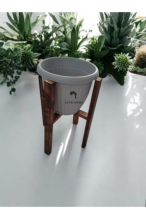 ژاردینیر قهوه ای 40 سانتی متر Leur Home - کد 923949327