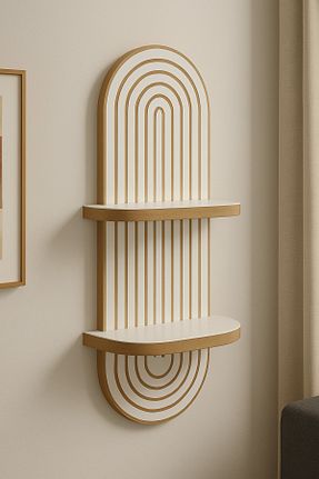 قفسه دیواری سفید 29 cm mokaparkavm - کد 923948602