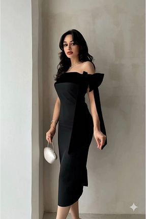 لباس مجلسی و فارغ التحصیلی مشکی زنانه بافتنی ALFUDO Moda Collection - کد 923949537