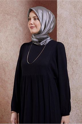 روسری طوسی ساتن Alvina - کد 846355684