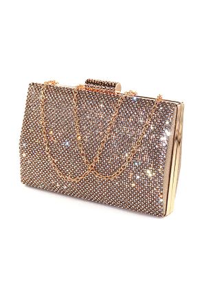 کیف مجلسی زرد زنانه پارچه ای KEEBA - کد 923986192
