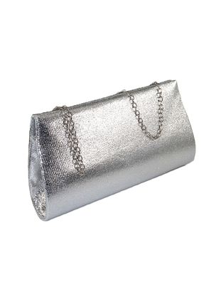 کیف مجلسی طوسی زنانه پارچه ای KEEBA - کد 923988731
