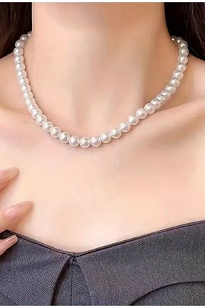 گردنبند مروارید سفید MiniMall - کد 301890534