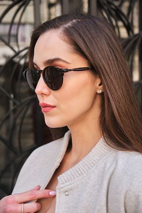عینک آفتابی قهوه ای زنانه 49 Monvago - کد 924003993