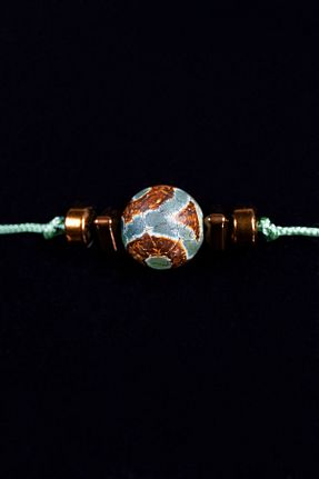 دستبند جواهر سبز زنانه سنگ طبیعی Zalifra - کد 923949812