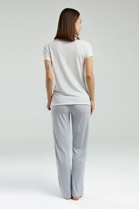 ست لباس راحتی سفید زنانه Mix Pierre Cardin - کد 924041915