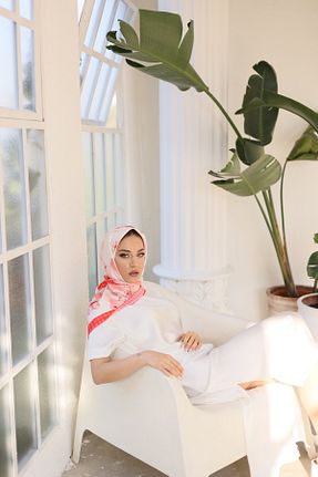 روسری صورتی İpek Tivil Mihrie - کد 924057065