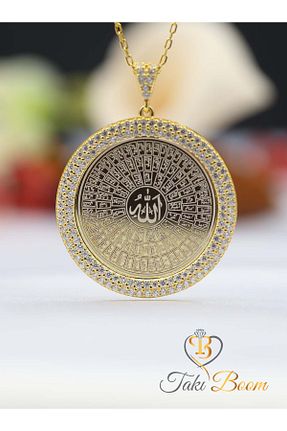 گردنبند نقره طلائی زنانه 925 عیار Genel Markalar - کد 56698652