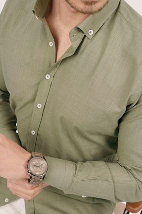 پیراهن خاکی مردانه رگولار Etikmen - کد 269462832