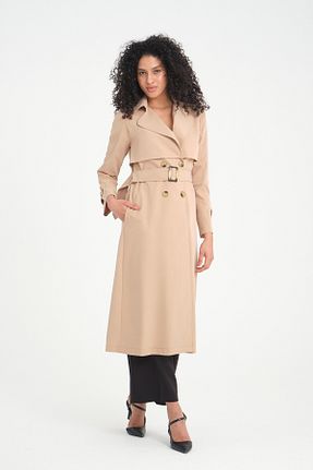 ترنچکت بژ زنانه پلی استر Nihle - کد 267758928