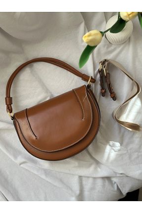 کیف دوشی قهوه ای زنانه چرم مصنوعی EDYUCO - کد 924073061
