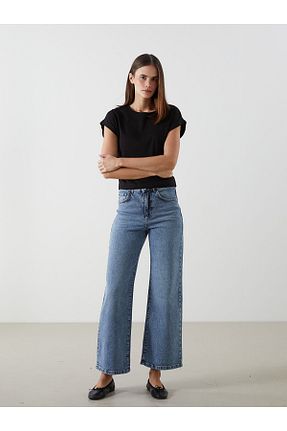 شلوار جین آبی زنانه پاچه ساده LC Waikiki - کد 924563998