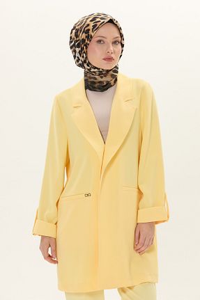 کت زرد زنانه اورسایز Setrms - کد 924078880