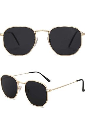 عینک آفتابی طلائی زنانه UV400 Pierre Lotus - کد 833882038