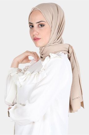 شال بژ زنانه پلی استر Alvina - کد 802126499