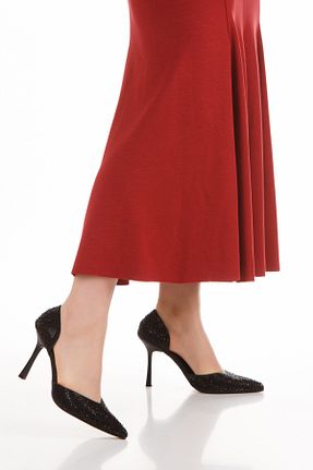 کفش پاشنه بلند کلاسیک مشکی زنانه چرم مصنوعی PASSAGE SHOES - کد 920332774