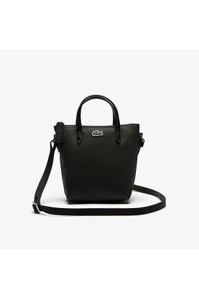 کیف دوشی مشکی زنانه چرم مصنوعی Lacoste - کد 199875566