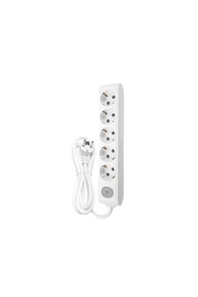 کابل افزودنی پریز گروهی سفید 5 VİKO - کد 924111390