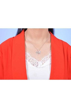 گردنبند نقره سفید زنانه 925 عیار Midyat Gümüş Dünyası - کد 7167246