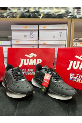 کفش پیاده روی مشکی مردانه میکروفیبر Jump - کد 924573225