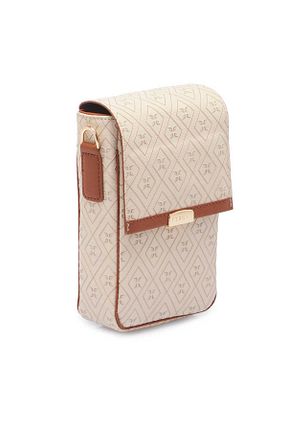 کیف دوشی بژ زنانه چرم مصنوعی Tergan - کد 924108694