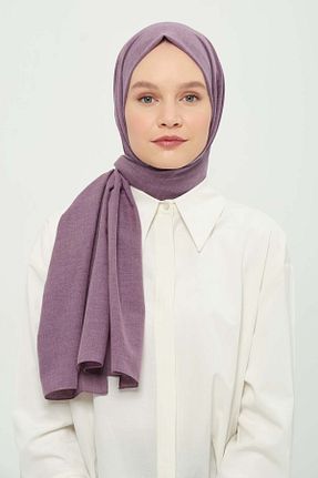 شال بنفش زنانه پنبه پلی استر Madame Polo - کد 924122411